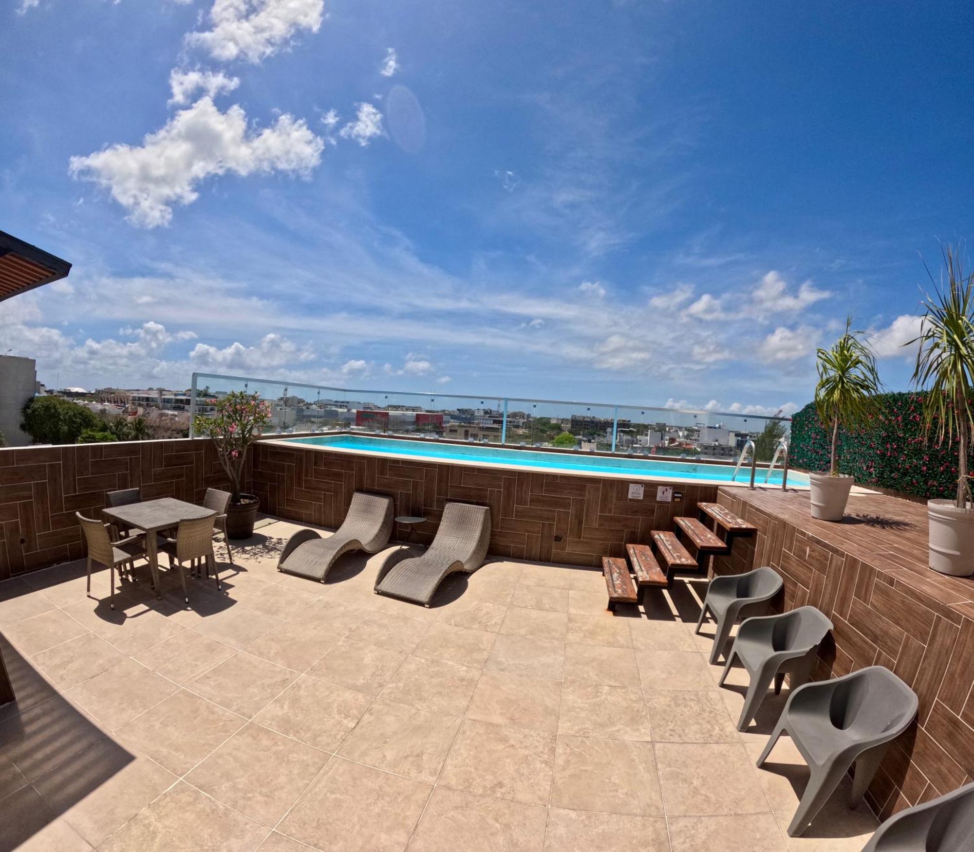 Studios With Roofpool In Vanessa 24 Плая дел Кармен Екстериор снимка